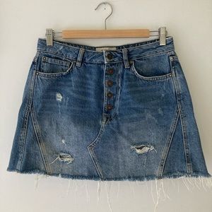 We The Free Denim Skirt